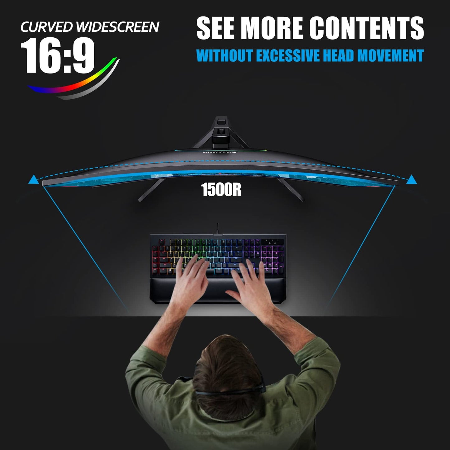 27-Inch QHD 165Hz Gaming Monitor - 1440P, 1ms Response, Free Sync, DP & HDMI - Ultimate Gaming Experience!