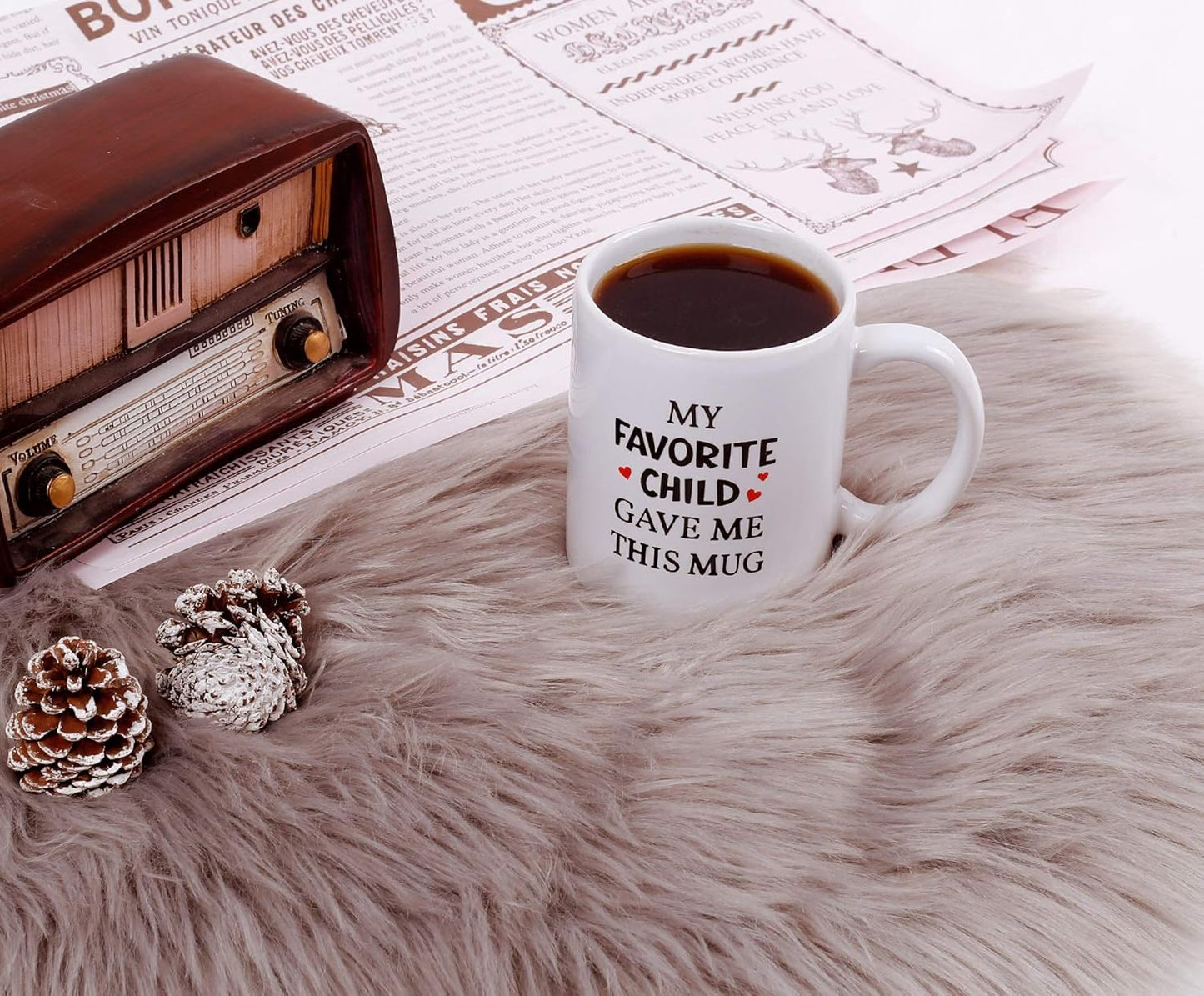 My Favorite Child Gave Me This Mug,Father'S Day & Mother'S Day Gifts for Mum Mother Grandma Dad Grandpa from Daughter Son Kids, Funny Coffee Mug Tea Cup,Novelty Birthday Gifts for Women Men&Her Him