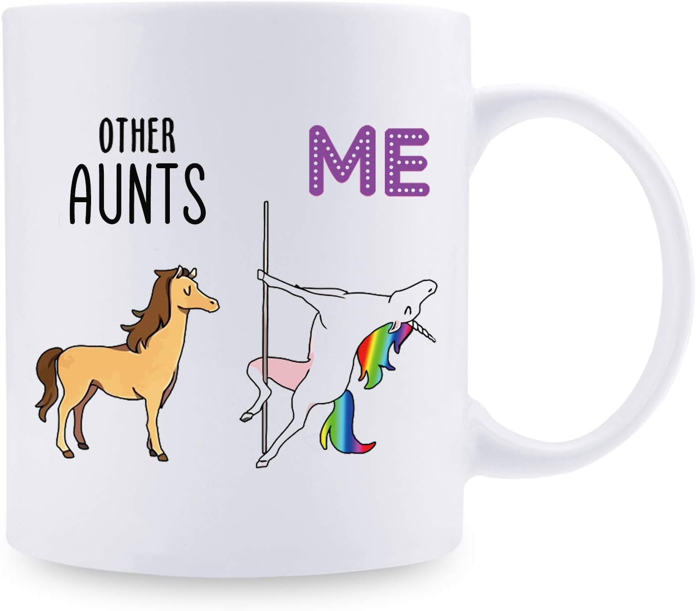 Gifts for Aunt Coffee Mugs - Funny Mothers Day Gifts - 11 Oz Birthday Gift for Aunt Mug from Niece or Nephew - Aunite Gifts Mug for Christmas (Me)