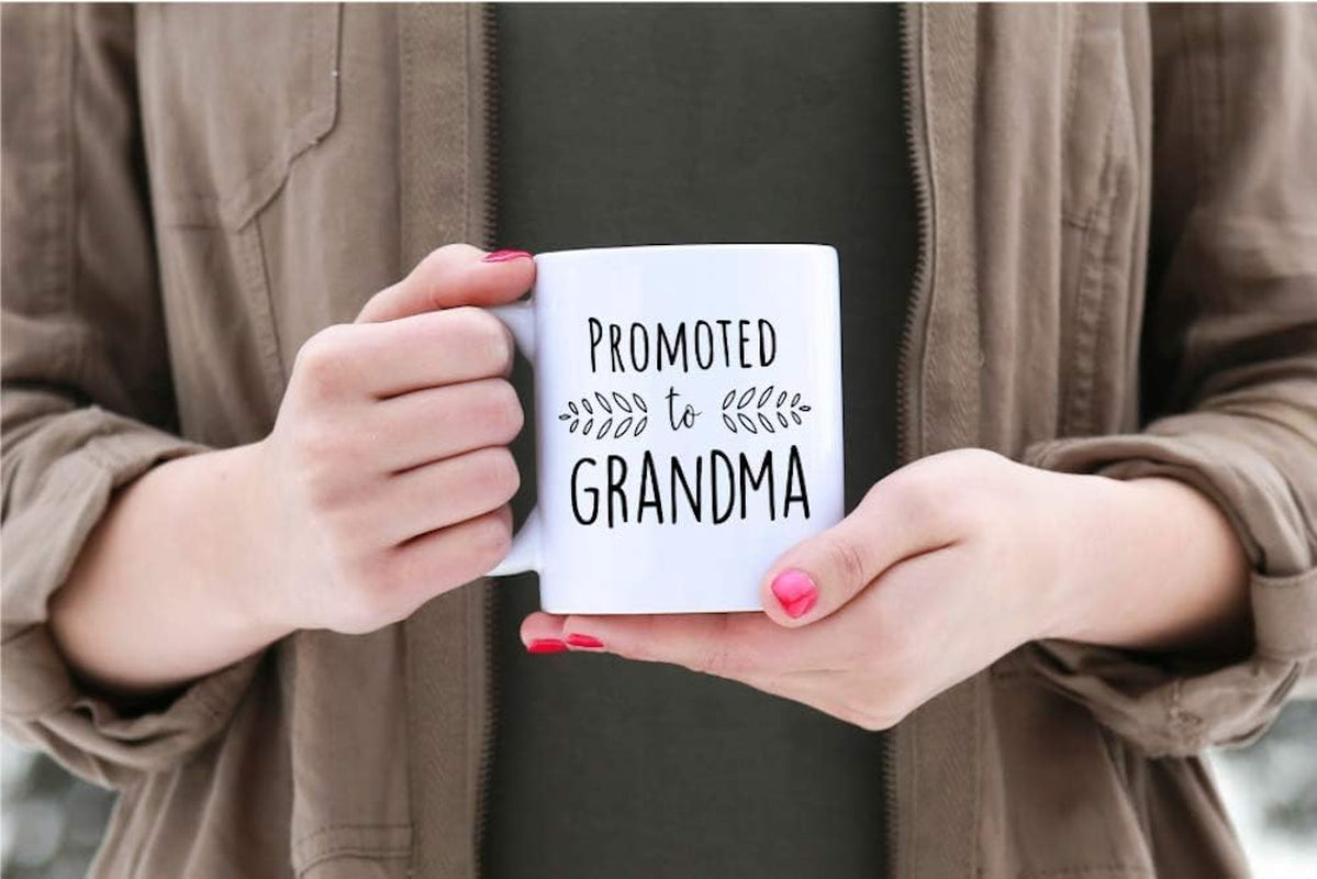Pregnancy Announcement for Grandparents Coffee Mugs - Grandma to Be & Grandpa to Be 11 Oz Mugs - Great Pregnancy Reveal Idea for Your Baby Announcement - Mug Set - Promoted to Grandma & Grandpa (2)