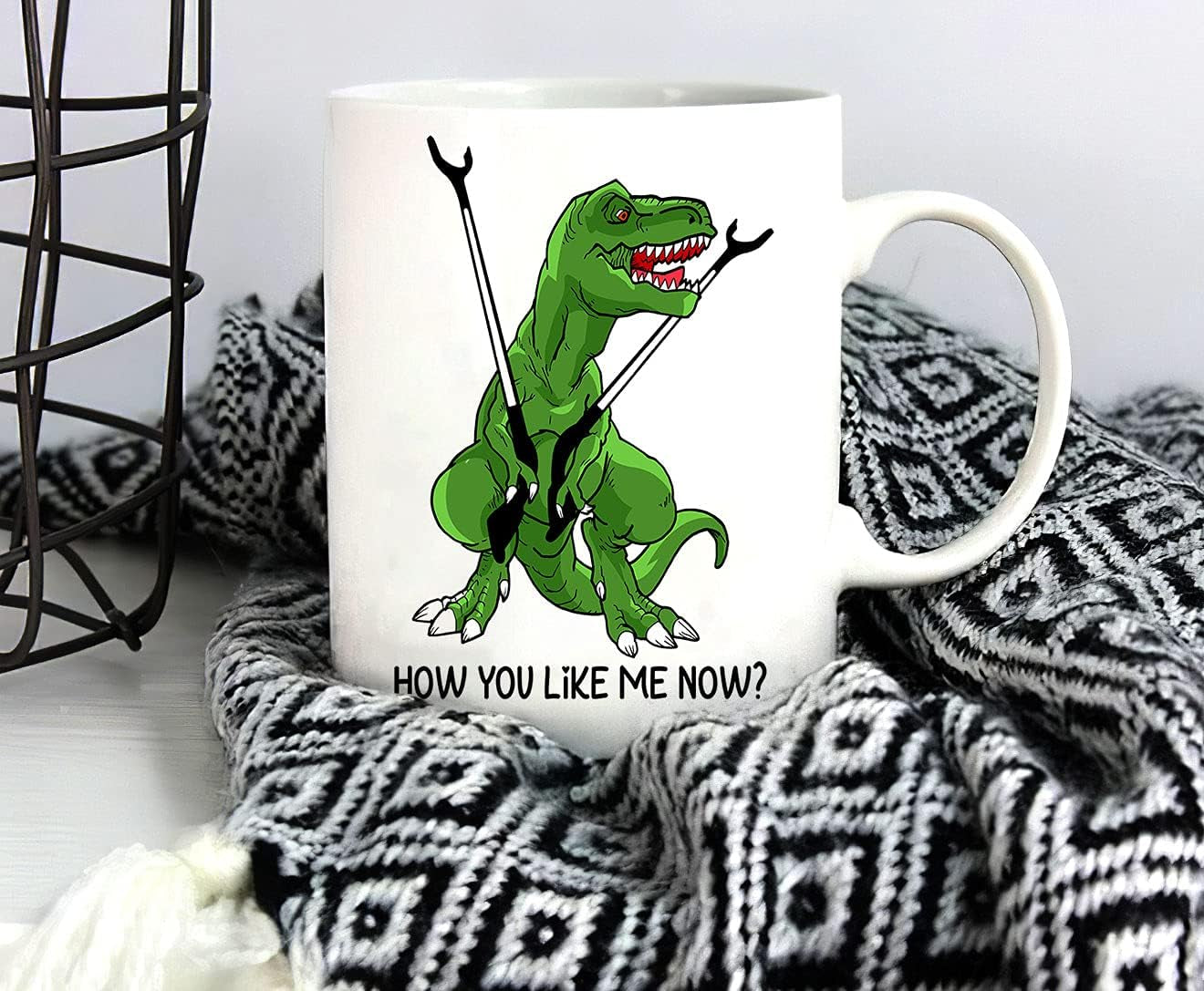 Dinosaur Trex T Rex 2021 Funny Coffee Mugs, How You like Me Now Funny Sarcastic Cup for Women or Men, Father'S Gift Coffee Mug Tea Cup White 11 Oz 15 Oz Ceramic Mug 15Oz (White;15Oz)