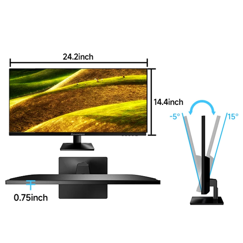 27-Inch Computer Monitor, 1080P 100Hz Gaming Monitor, FHD IPS Display (1920X1080P) PC Monitor for Home Office, Computer Monitor HDMI Display with Low Blue Light, Free Sync, VESA Compatible