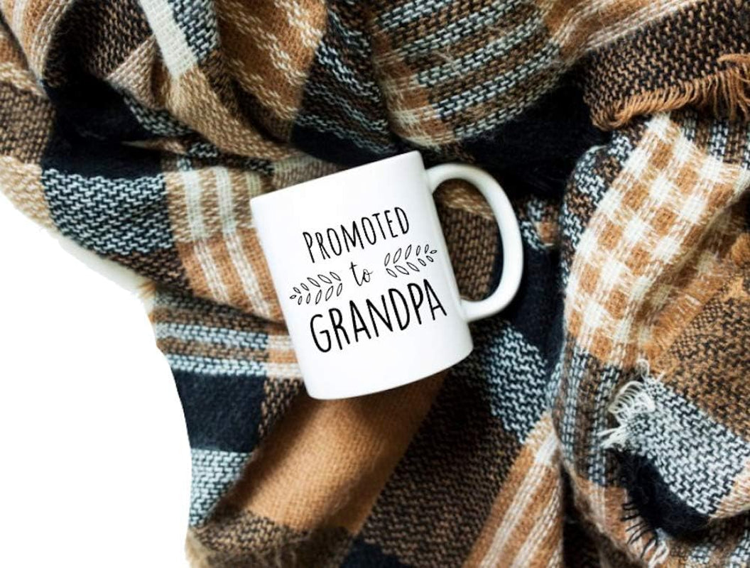 Pregnancy Announcement for Grandparents Coffee Mugs - Grandma to Be & Grandpa to Be 11 Oz Mugs - Great Pregnancy Reveal Idea for Your Baby Announcement - Mug Set - Promoted to Grandma & Grandpa (2)