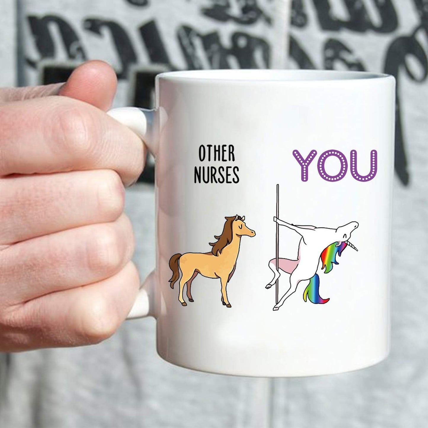 Nurse Gifts Coffee Mugs - Funny Nurse Appreciation Gifts in Labor and Delivery 11 Oz - Nurses Mug for Birthday, Graduation, Retirement (You)