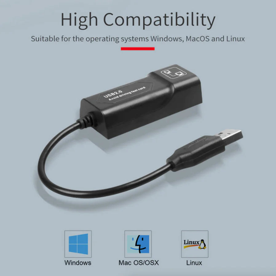 USB 3.0 Gigabit Ethernet LAN RJ45 1000Mbps Network Adapter for Windows PC Mac