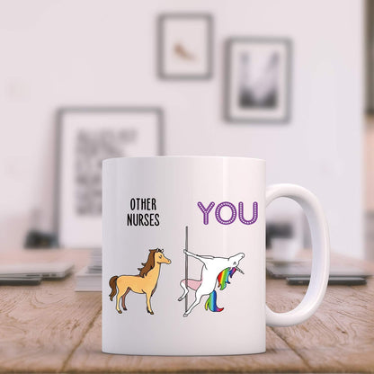 Nurse Gifts Coffee Mugs - Funny Nurse Appreciation Gifts in Labor and Delivery 11 Oz - Nurses Mug for Birthday, Graduation, Retirement (You)