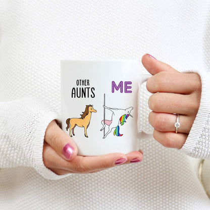 Gifts for Aunt Coffee Mugs - Funny Mothers Day Gifts - 11 Oz Birthday Gift for Aunt Mug from Niece or Nephew - Aunite Gifts Mug for Christmas (Me)