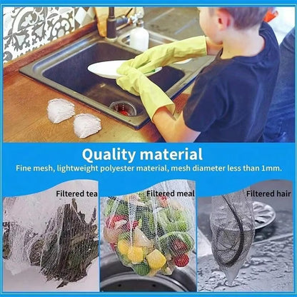 50-200Pcs Disposable Kitchen Sink Filter Sewer Drain Anti-Blocking Garbage Bag Pool Leak Mesh Bag Mesh Strainer Sink Garbage Net