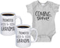 Pregnancy Announcement for Grandparents Coffee Mugs - Grandma to Be & Grandpa to Be 11 Oz Mugs - Great Pregnancy Reveal Idea for Your Baby Announcement - Mug Set - Promoted to Grandma & Grandpa (2)