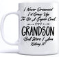 Fathers Day 2021 Gifts Mug, I Never Dreamed I'D Grow up to Be a Su per Cool Grandson but Here I Am Kill Ing It, Father'S Day Gift Coffee Mug Tea Cup White 11 Oz 15 Oz Ceramic Mug 15Oz (White;15Oz)
