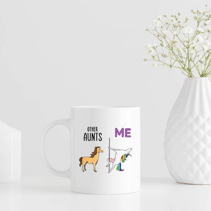Gifts for Aunt Coffee Mugs - Funny Mothers Day Gifts - 11 Oz Birthday Gift for Aunt Mug from Niece or Nephew - Aunite Gifts Mug for Christmas (Me)